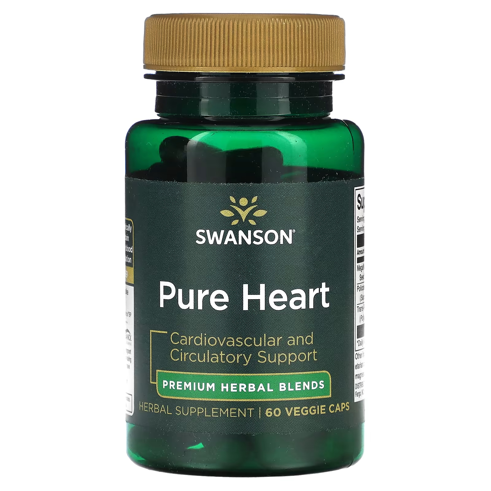 Swanson Pure Heart 60 растительных капсул swanson pure energy 60 растительных капсул