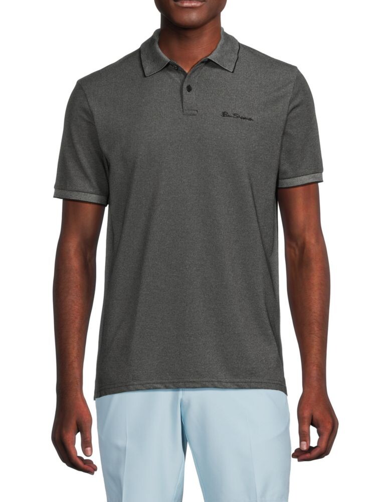 

Поло с короткими рукавами и кончиком Ben Sherman, черный