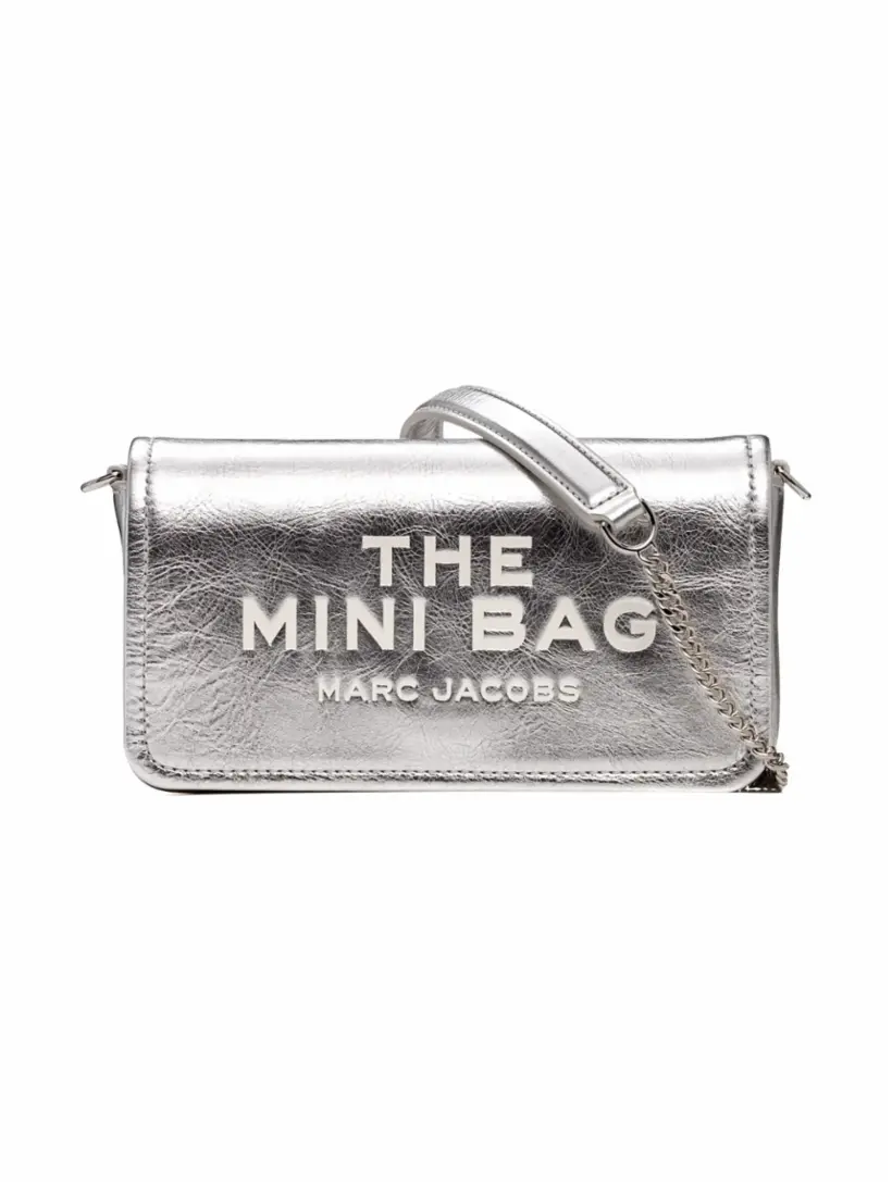 

Мини-сумка с логотипом Marc Jacobs, серебристый