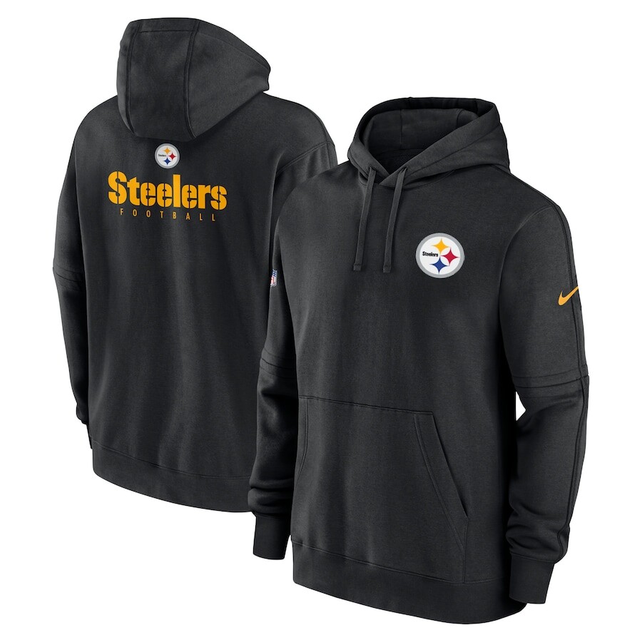 

Пуловер с капюшоном Nike Pittsburgh Steelers, черный
