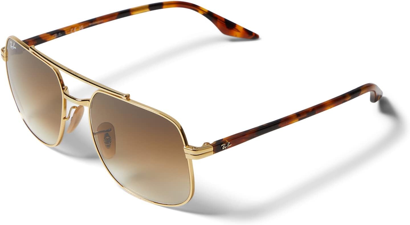 

Солнцезащитные очки 56 mm 0RB3699 Ray-Ban, цвет Arista/Clear Gradient Brown