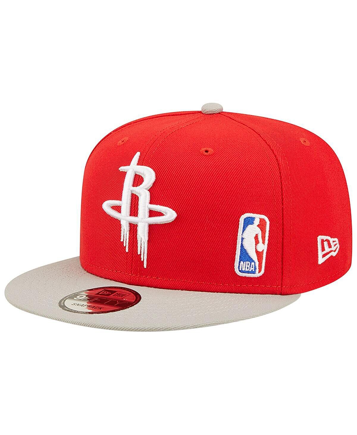 

Мужская красно-серая кепка Houston Rockets Back Letter Arch 9FIFTY Snapback New Era