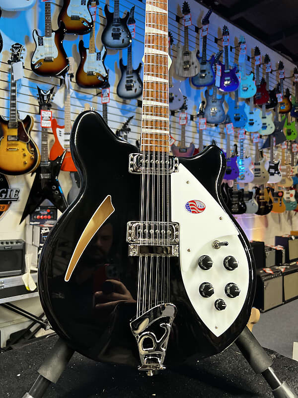 

Электрогитара 2023 Rickenbacker 360/12 12-String 360 Electric, Jetglo w/ OHSCase and Free Ship 764
