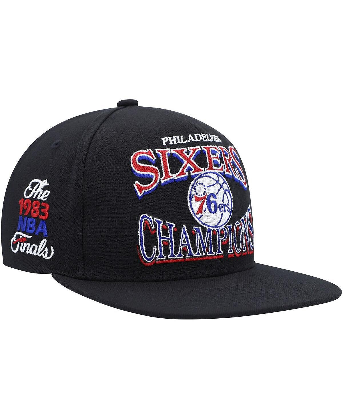 

Мужская черная кепка Philadelphia 76ers из твердой древесины Classics SOUL Champions Era Diamond Snapback Hat Mitchell & Ness