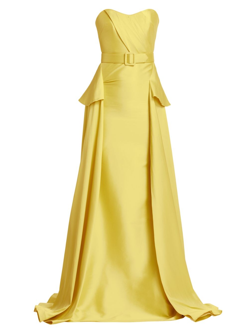 

Платье Mikado с поясом и драпировкой Badgley Mischka