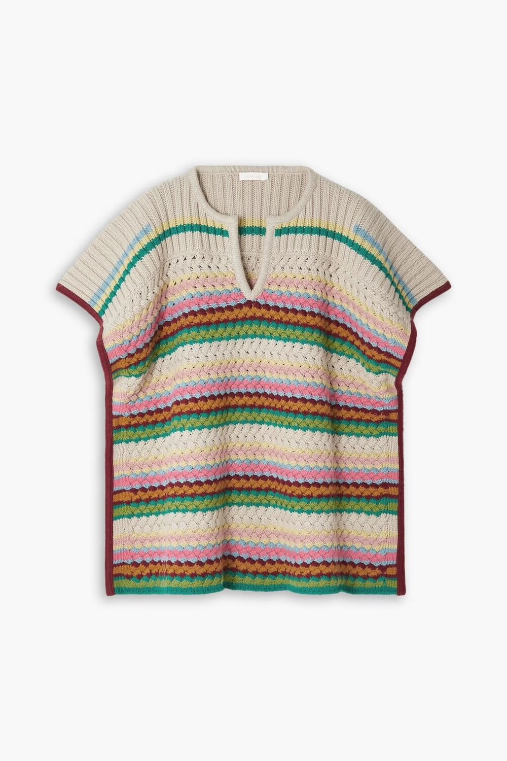 

Полосатый вязаный свитер See By Chloé, бежевый