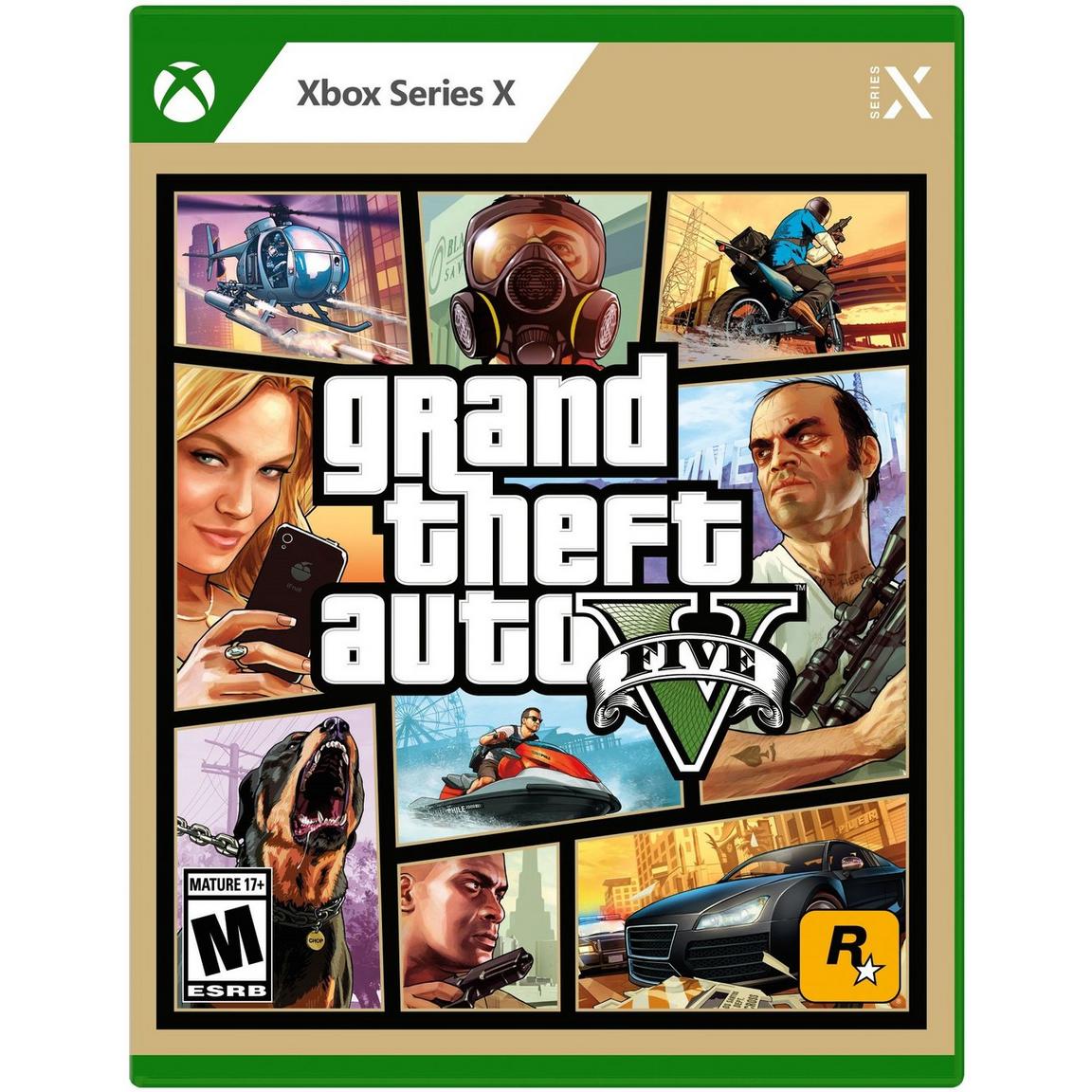 Видеоигра Grand Theft Auto V - Xbox Series X игра gta 5 grand theft auto v premium online edition xbox one xbox series русские субтитры