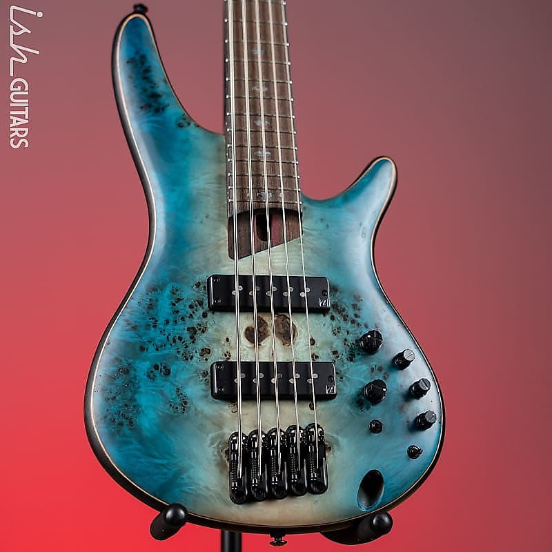 Басс гитара Ibanez Premium SR1605B 5-String Bass Caribbean Shoreline Flat
