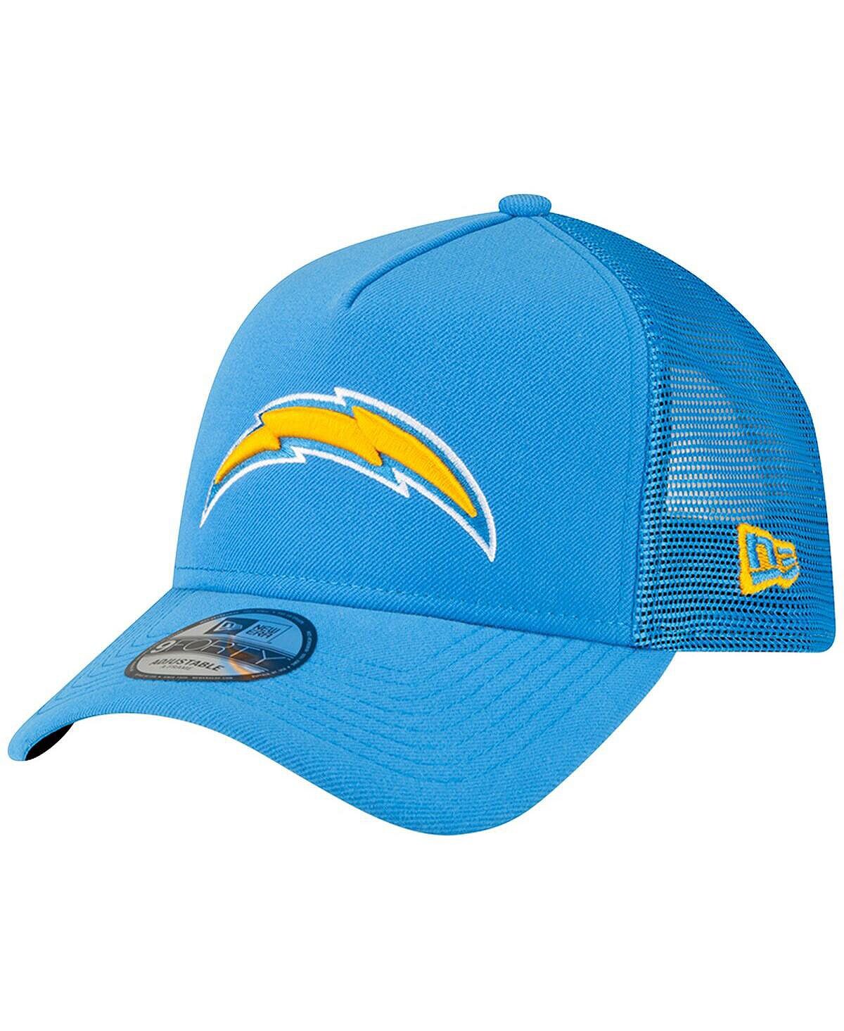 

Мужская пудрово-синяя регулируемая кепка Los Angeles Chargers A-Frame Trucker 9FORTY New Era