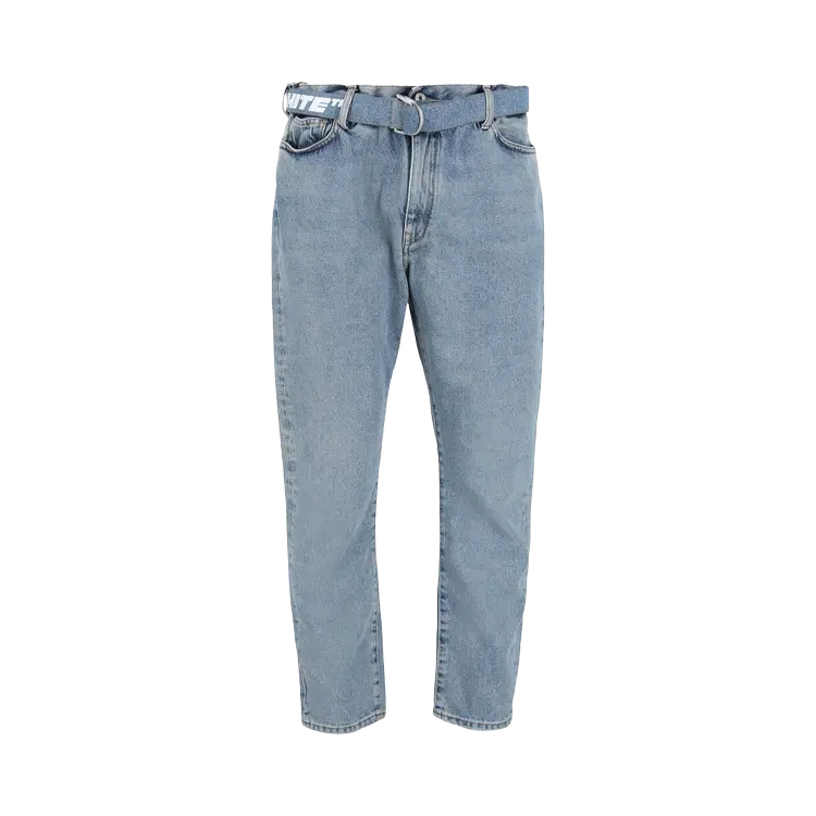 

Джинсы Off-White Belted Straight Leg 'Light Blue', синий