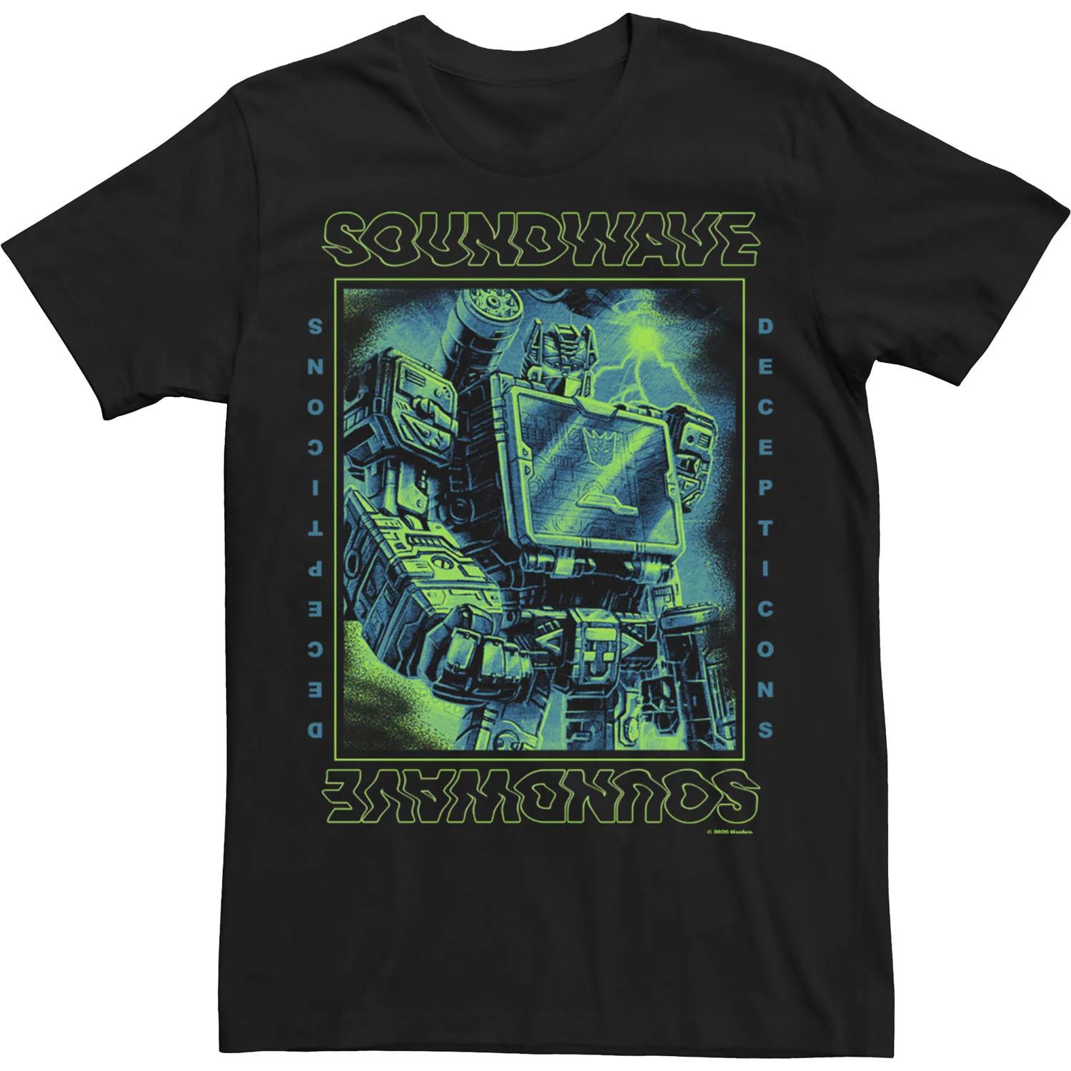 Мужская футболка Transformers: War For Cybertron Soundwave с портретом Licensed Character фигурка reaction figure transformers – soundwave 9 см