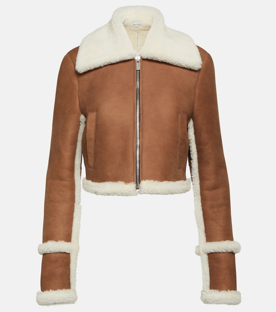 Замшевая куртка на овчине Magda Butrym, коричневый куртка замшевая zara коричневый