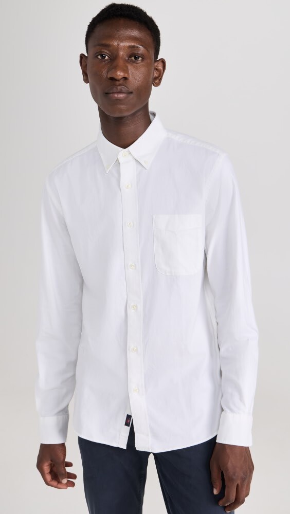 

Рубашка Faherty Stretch Oxford Shirt 2.0, белый