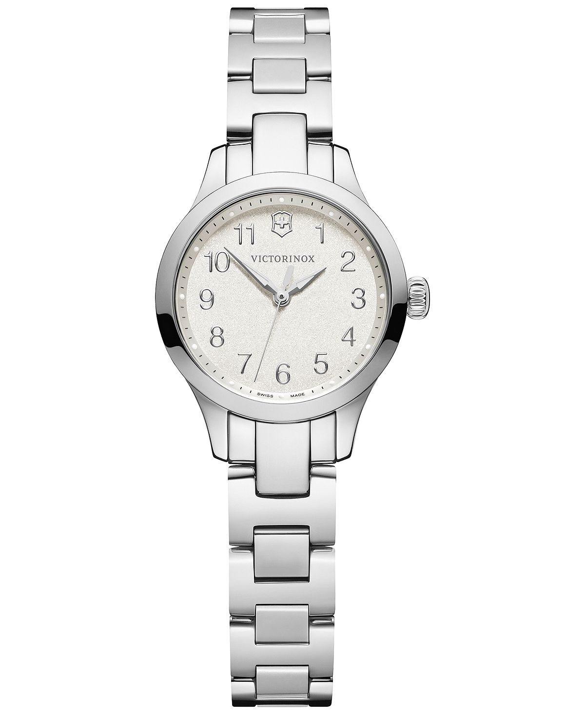 Женские часы Alliance XS с браслетом из нержавеющей стали, 28 мм Victorinox brushed stainless steel 3d channel letter