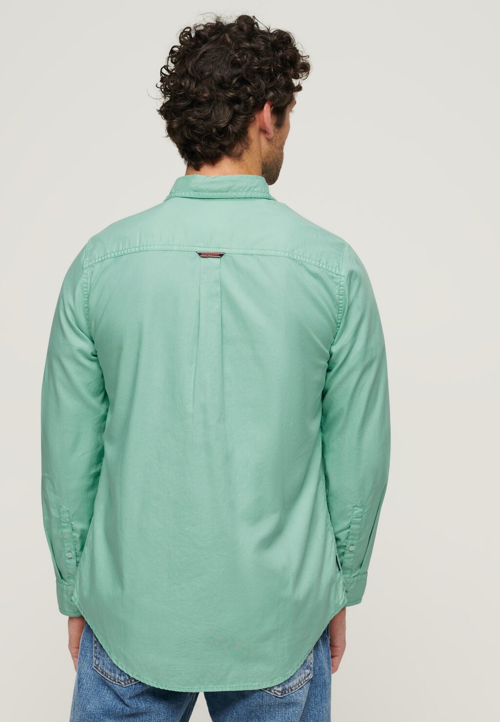 

Рубашка Superdry, цвет fluro turquoise