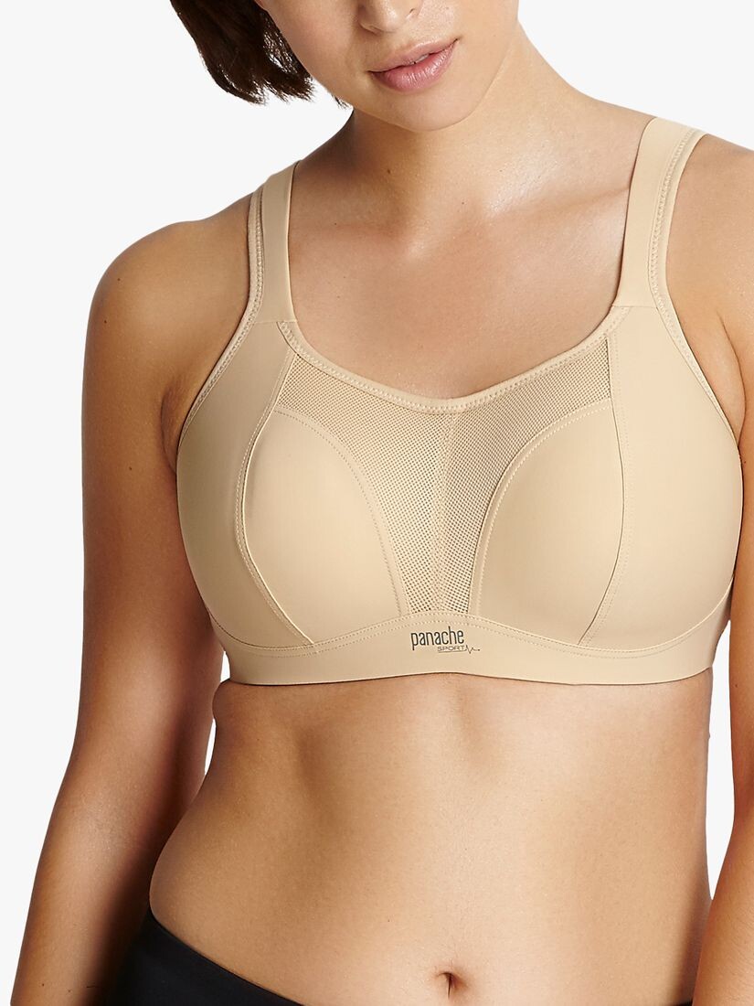 

Спортивный бюстгальтер без косточек Panache, латте