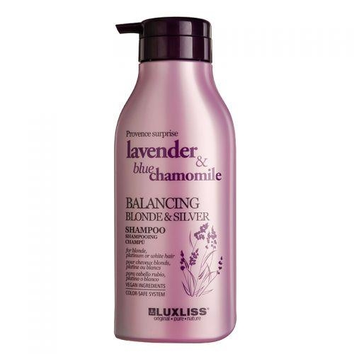 Luxliss Lavender Blue Chamomile Balancing Blonde Silver Shampoo 500 мл