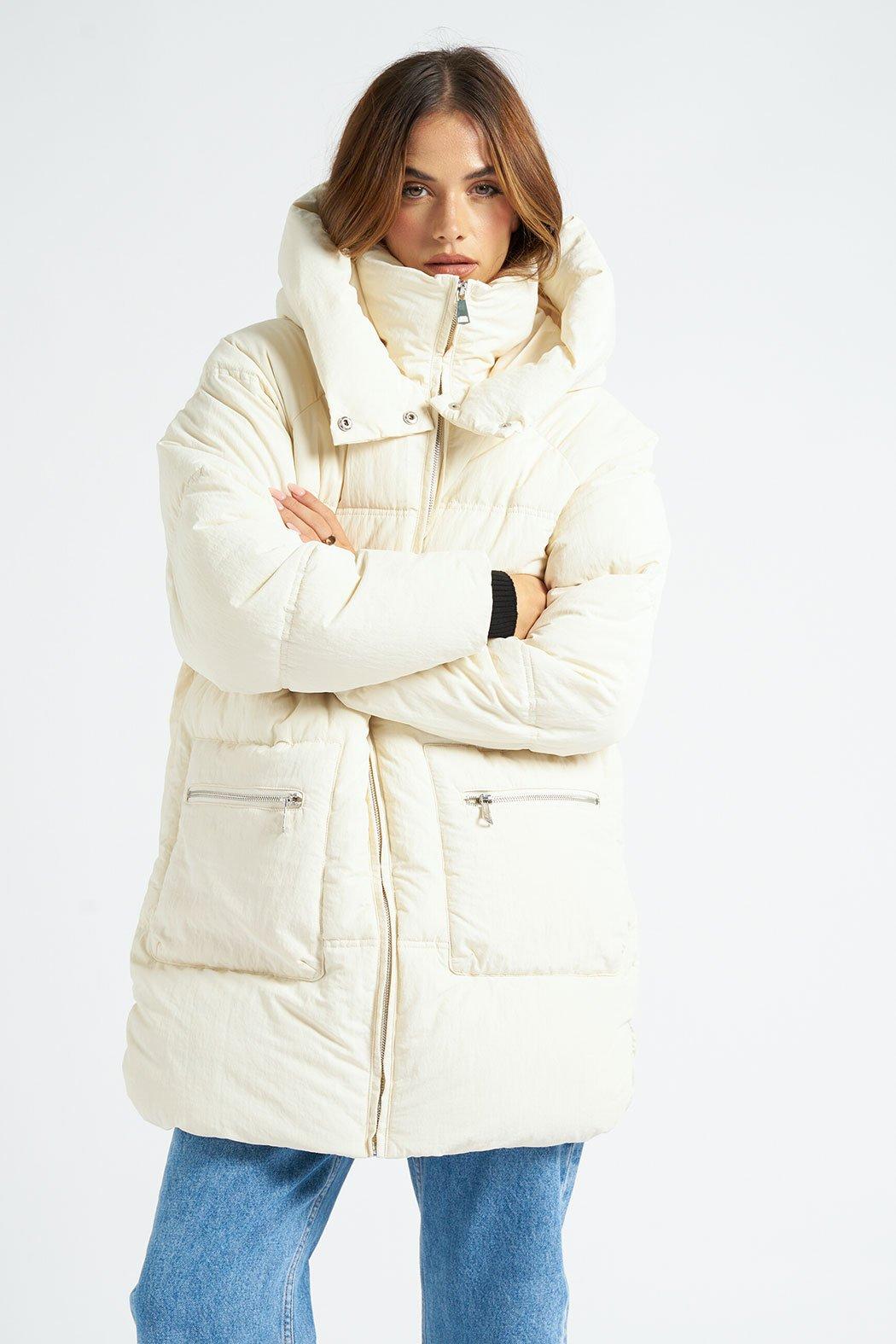 Пуховик средней длины Urban Bliss, белый пиджак eudon choi средней длины размер 46 белый