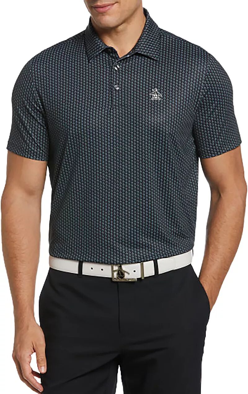 Мужская рубашка-поло для гольфа с короткими рукавами и принтом Пита Original Penguin