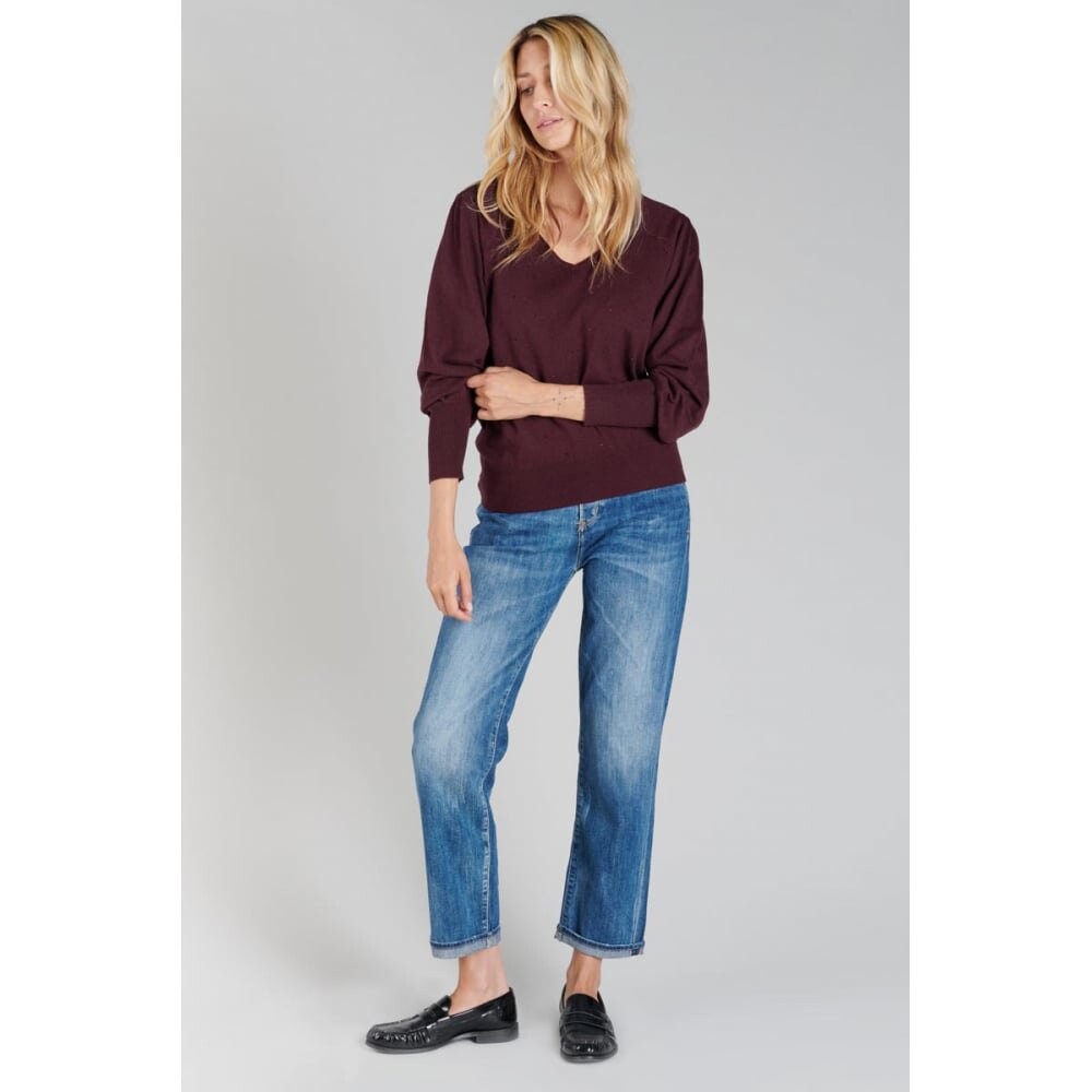 

Свитер Le Temps Des Cerises Anya V Neck, красный