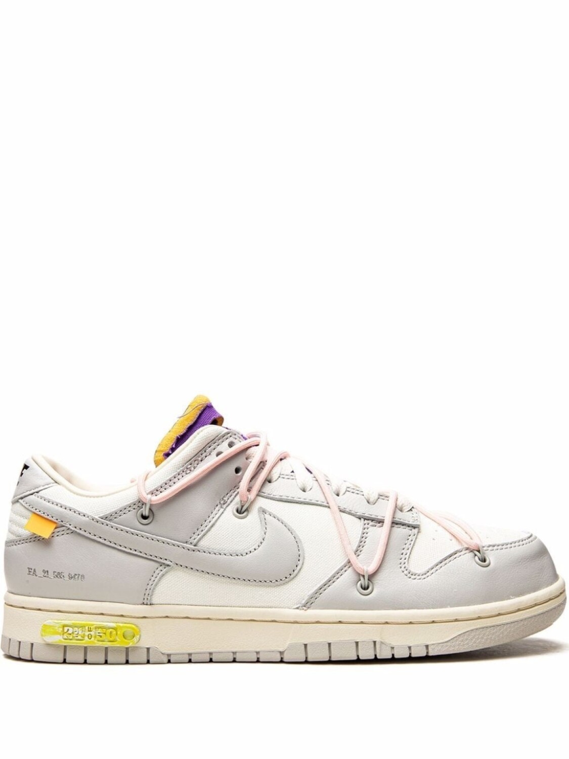 

Nike кроссовки Dunk Low из коллаборации с Off-White, белый