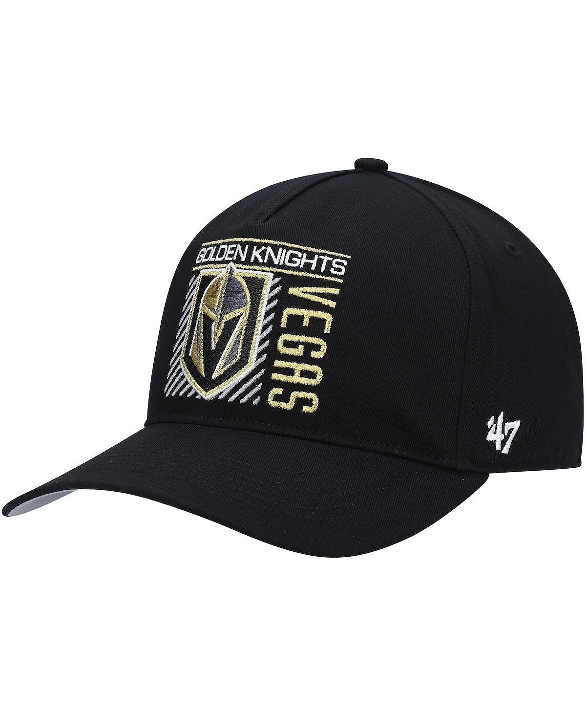

Мужская кепка '47 Black Vegas Golden Knights Reflex Hitch Snapback '47 Brand