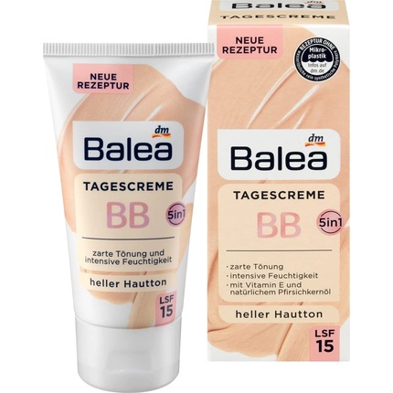 Тональный дневной крем Bb для светлого тона кожи 50 мл, Balea многофункциональный тональный bb cream для всех типов кожи оттенок nude для светлого тона кожи