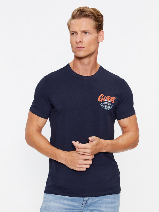 

Футболка стандартного кроя Guess, синий
