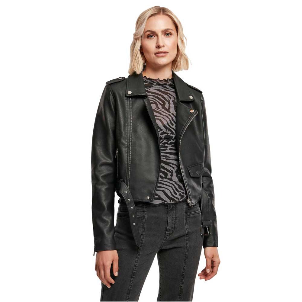 

Куртка Urban Classics Syntetic Belt Biker, черный