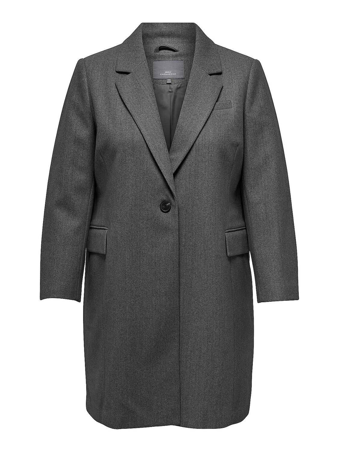 

Парка ONLY Mantel Winter Übergangs Jacke Plus Size CARNANCY, темно серый