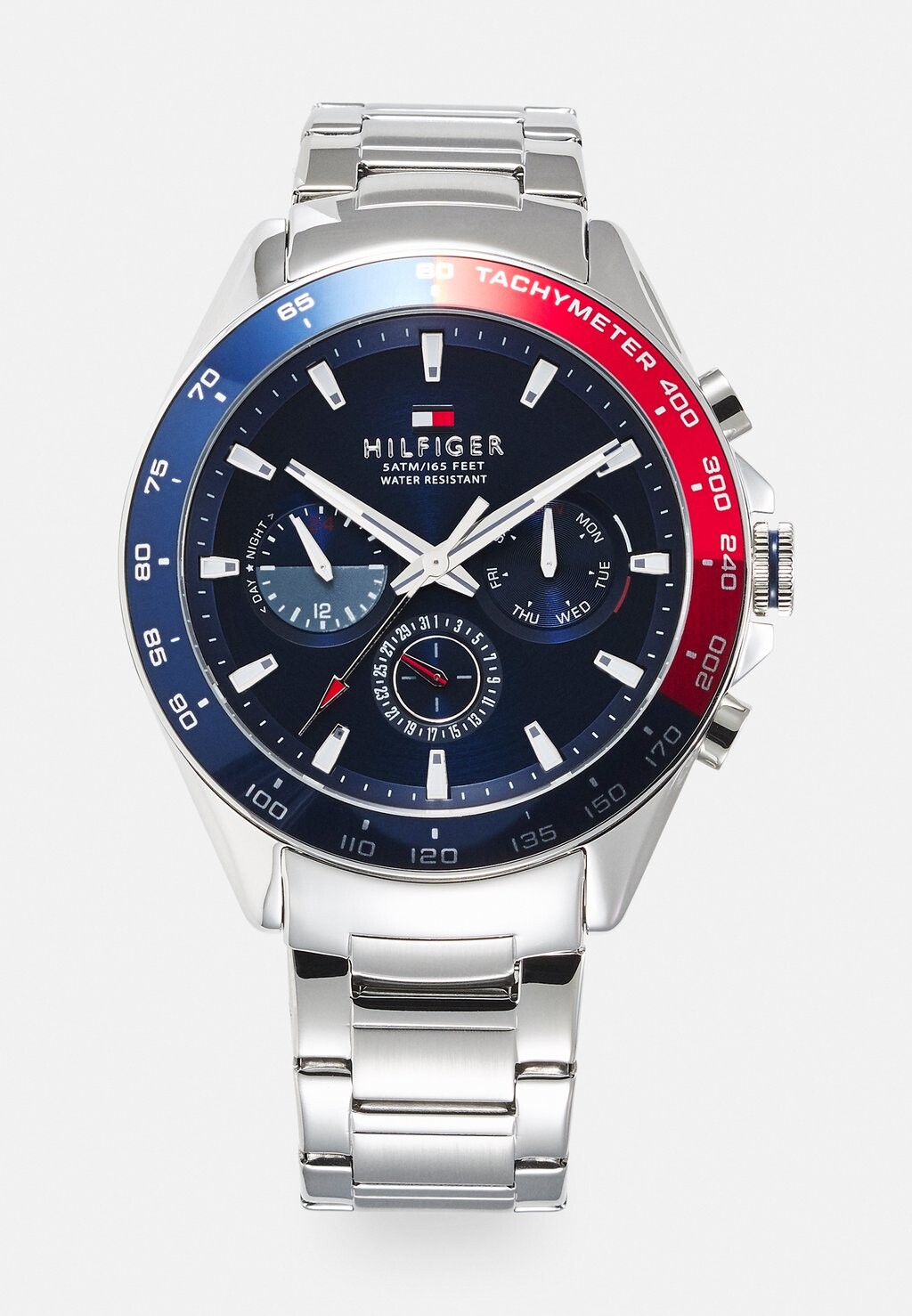 

Часы Owen Tommy Hilfiger, цвет silver-coloured/blue/red