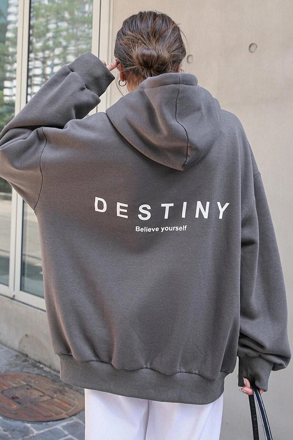 

Толстовка с принтом Destiny Дымчатый Дизайн Дымчатый Know, серый