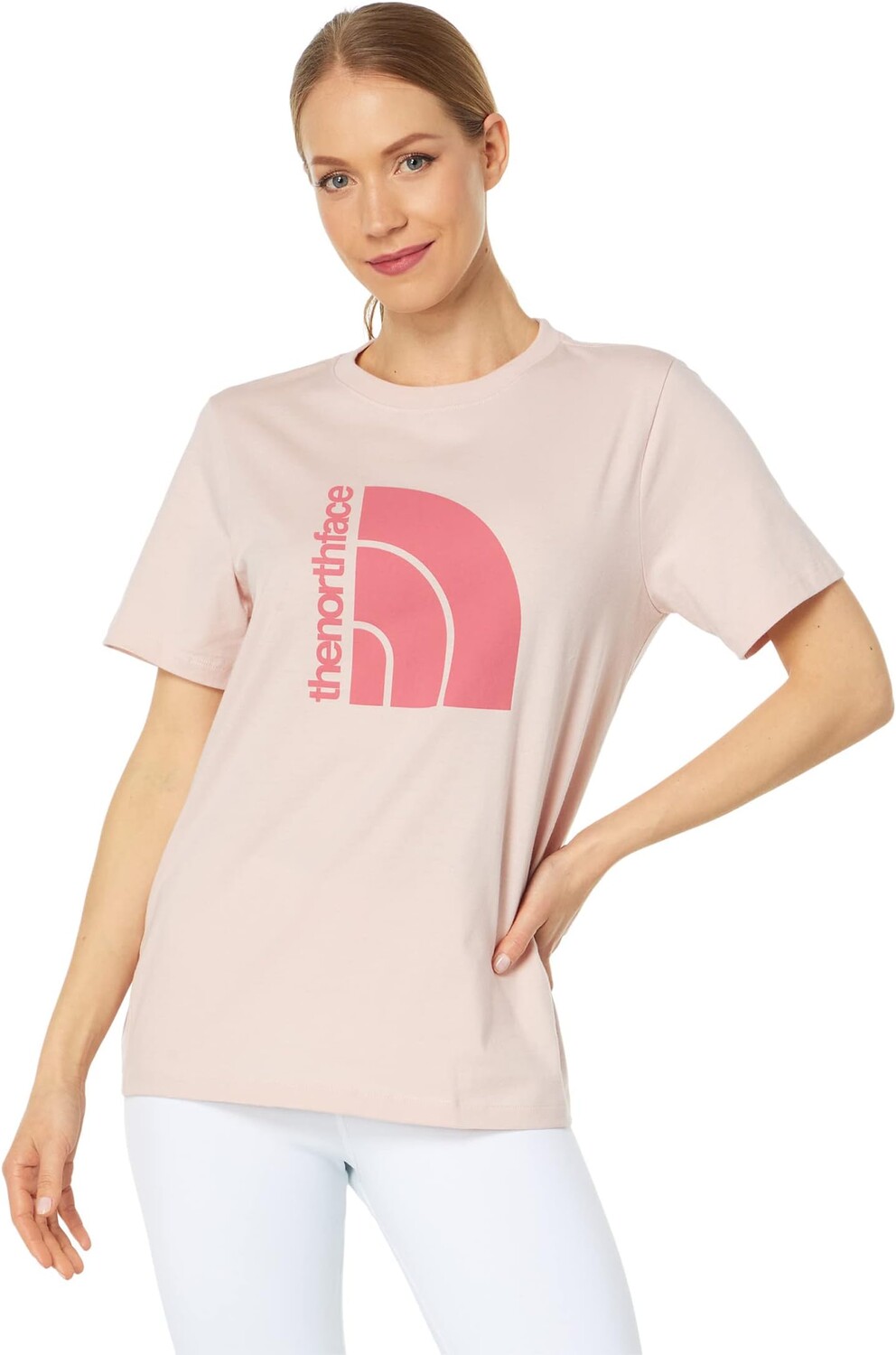 

Футболка Jumbo с коротким рукавом и половиной купола The North Face, цвет Pink Moss/Cosmo Pink