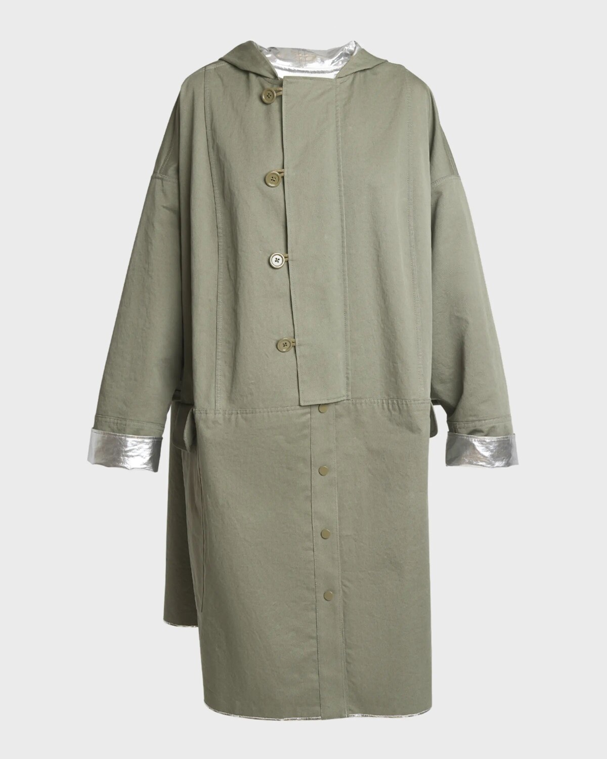 

Двусторонняя куртка-парка из габардина Rabanne, цвет Vert Parka