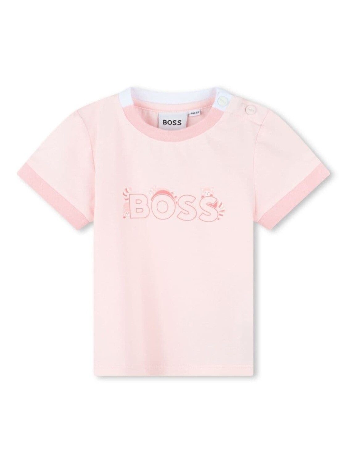 

BOSS Kidswear футболка с логотипом, розовый