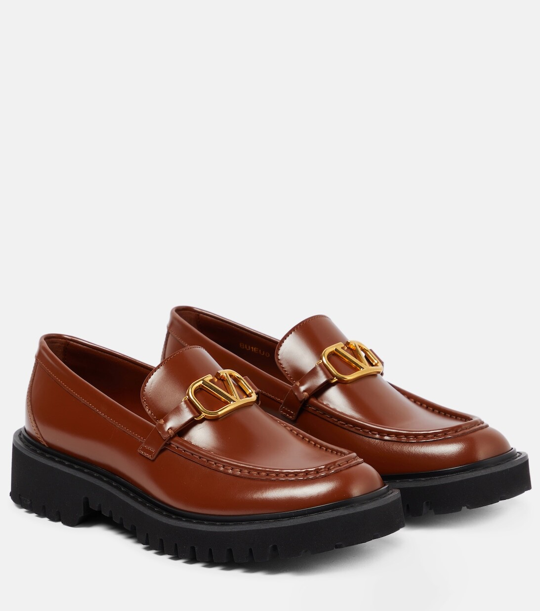 

Кожаные лоферы с Vлоготипом Valentino Garavani, нейтральный