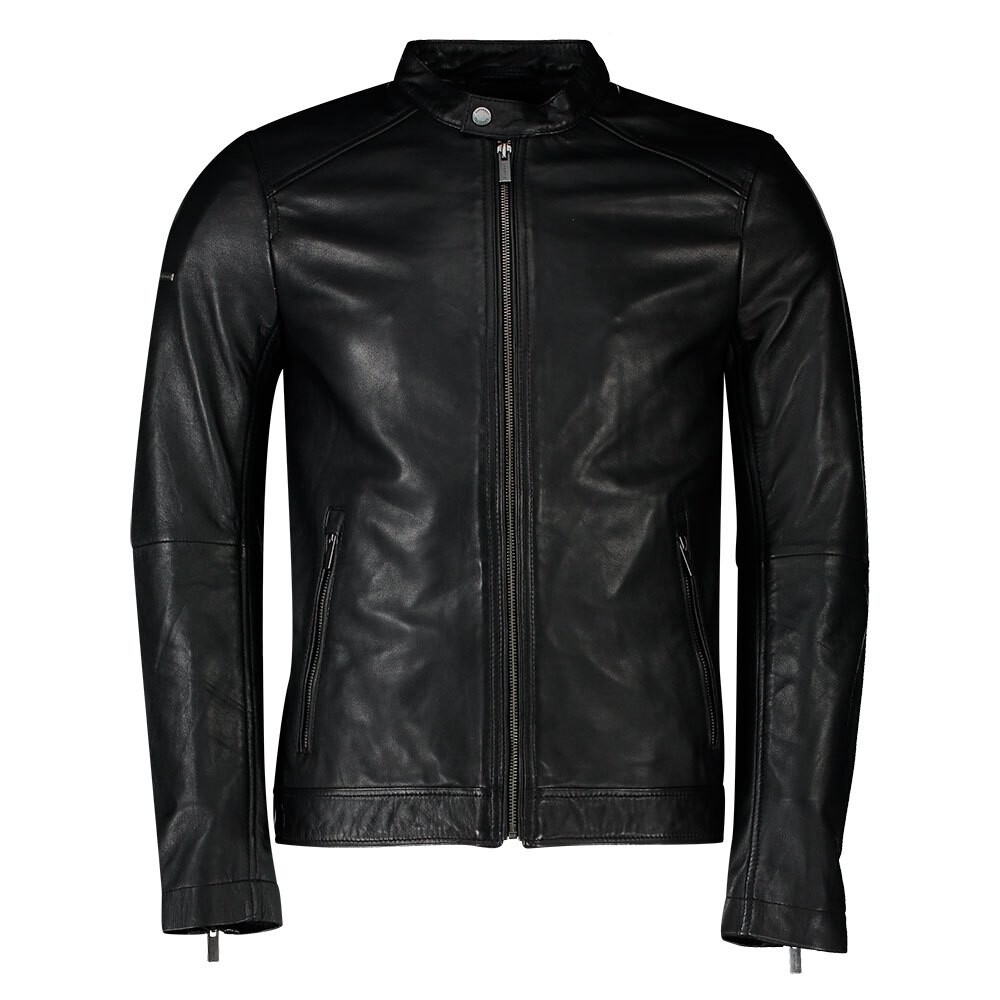 

Куртка Superdry Hero Light Leather, черный