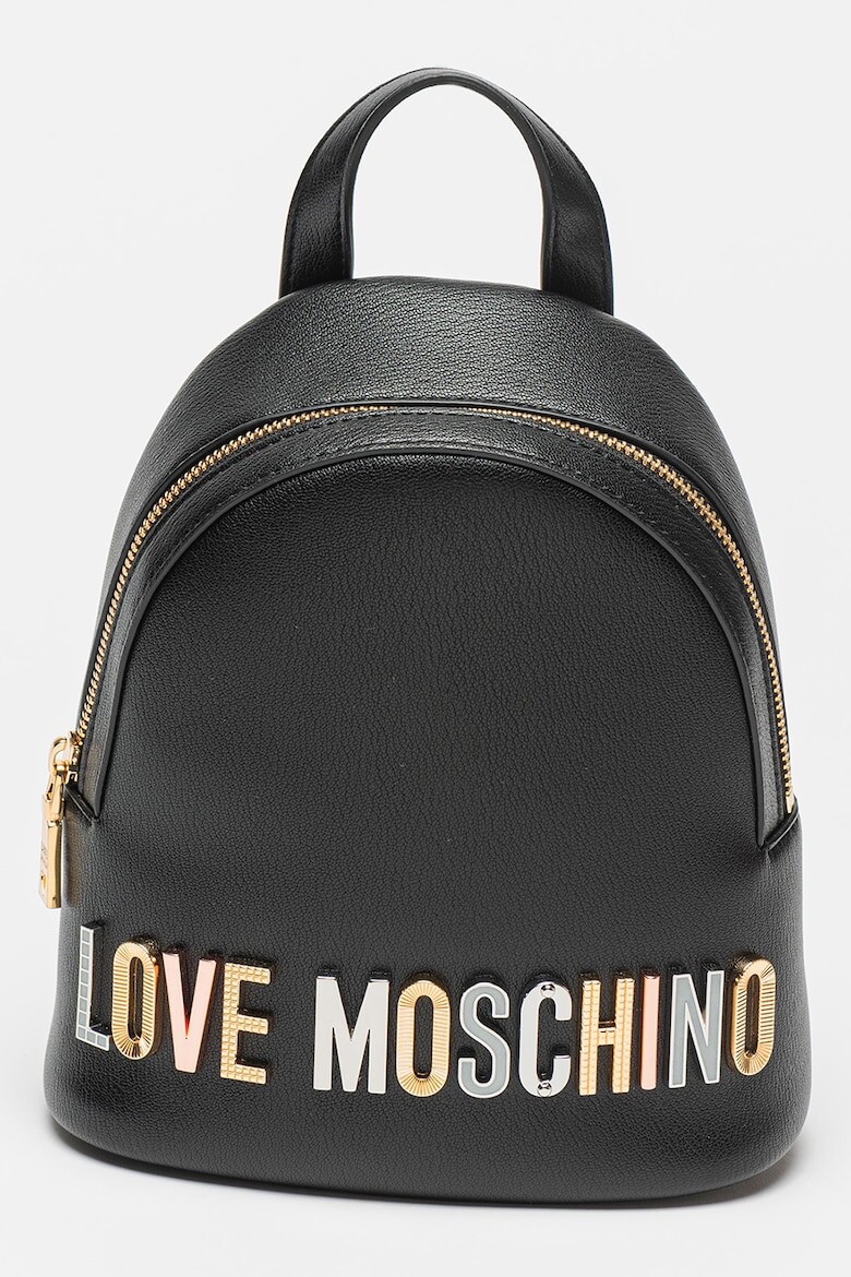 

Рюкзак из экокожи с металлическим логотипом Love Moschino, черный