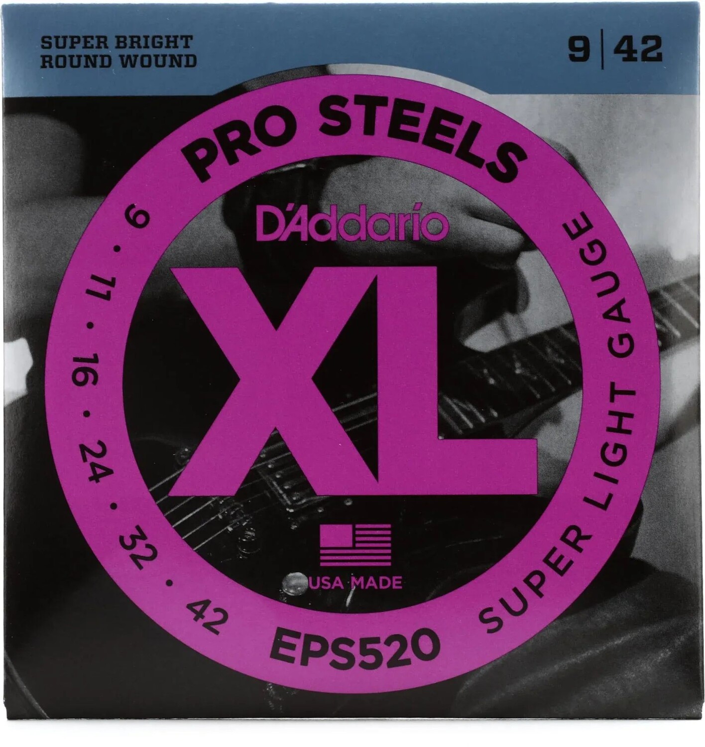 

Струны для электрогитары D'Addario EPS520 XL ProSteels — .009-.042 Super Light