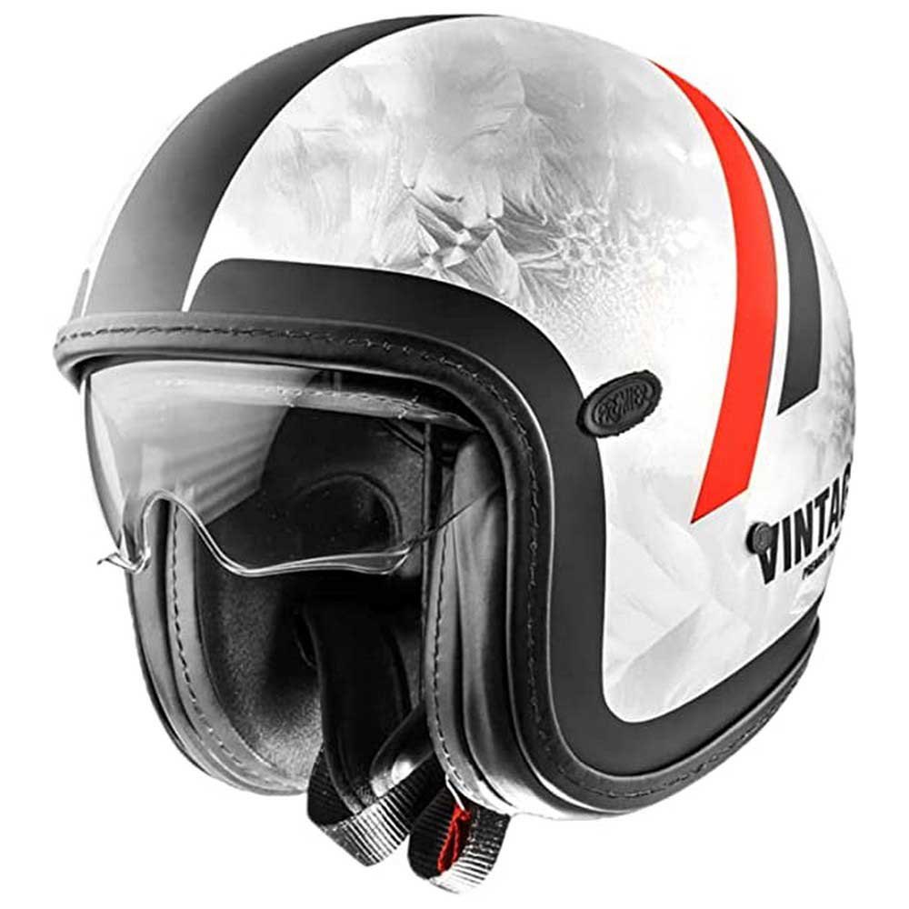 Открытый шлем Premier Helmets 23 VintagePlatin Ed. DR D0 92 Red Sew 22.06, белый