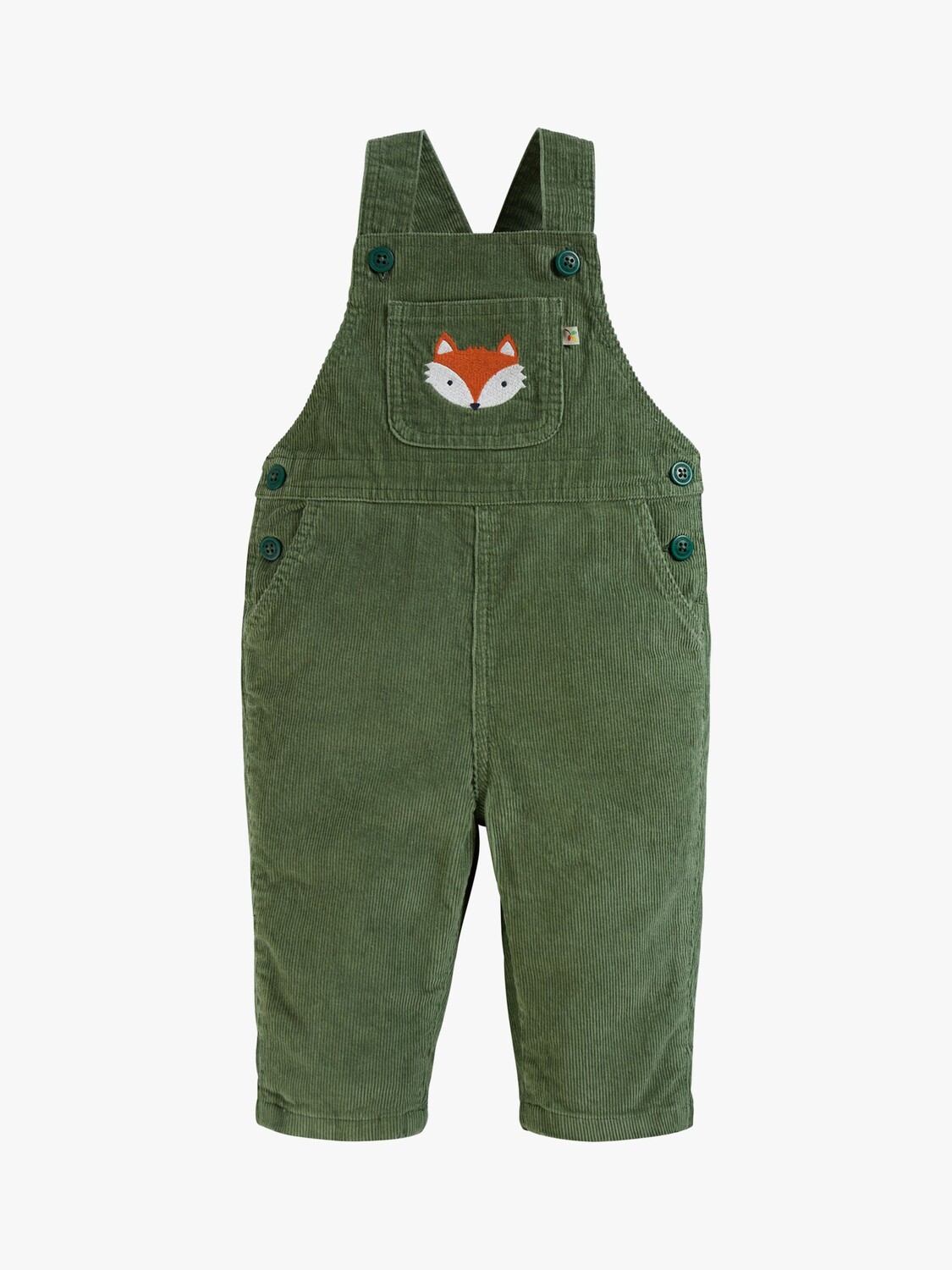 

Детский комбинезон Durgan на шнурке из органического хлопка Frugi, хаки/лисий