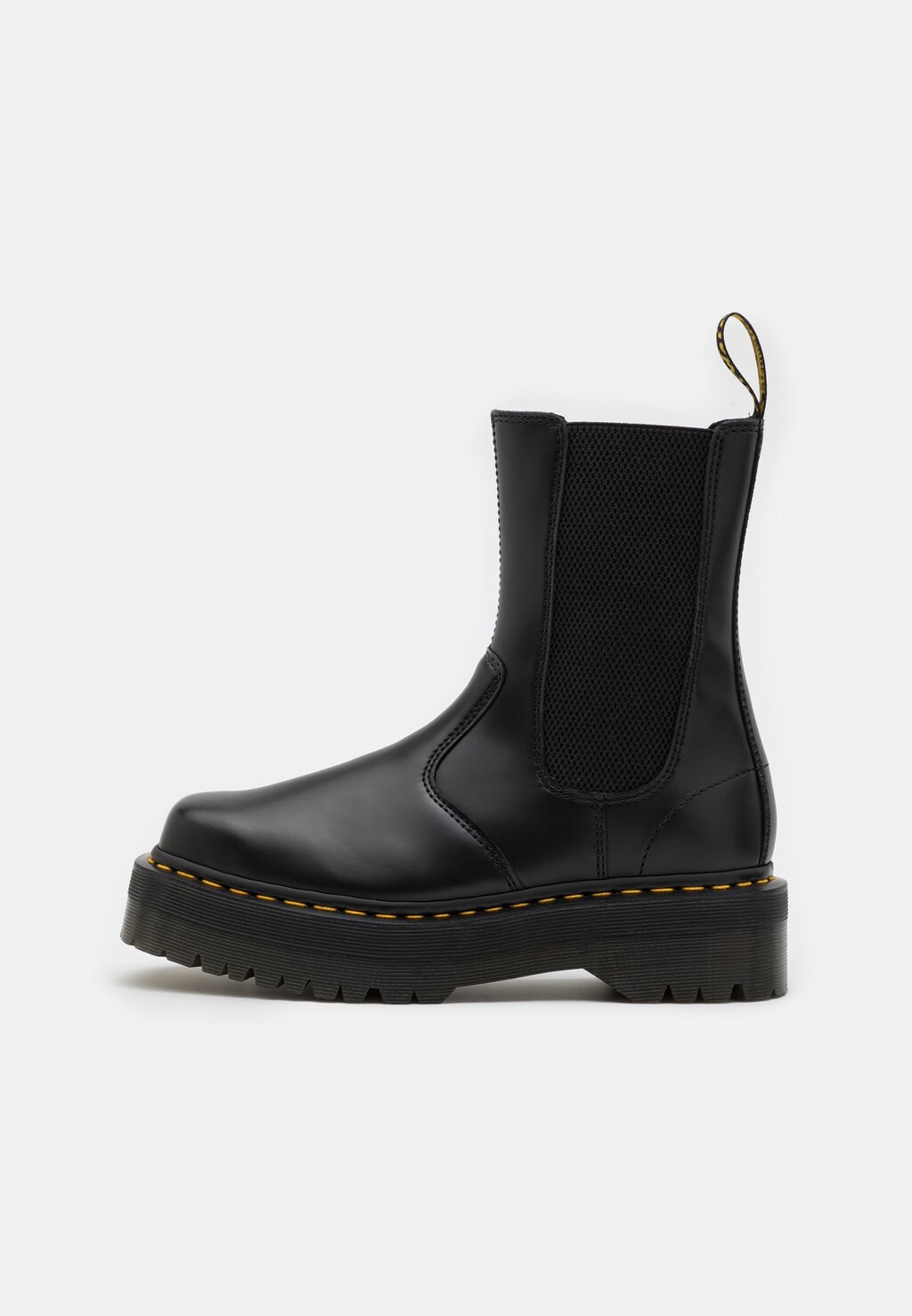 

Ботильоны 2976 HI QUAD SQUARED UNISEX Dr. Martens, черный полированный, гладкий