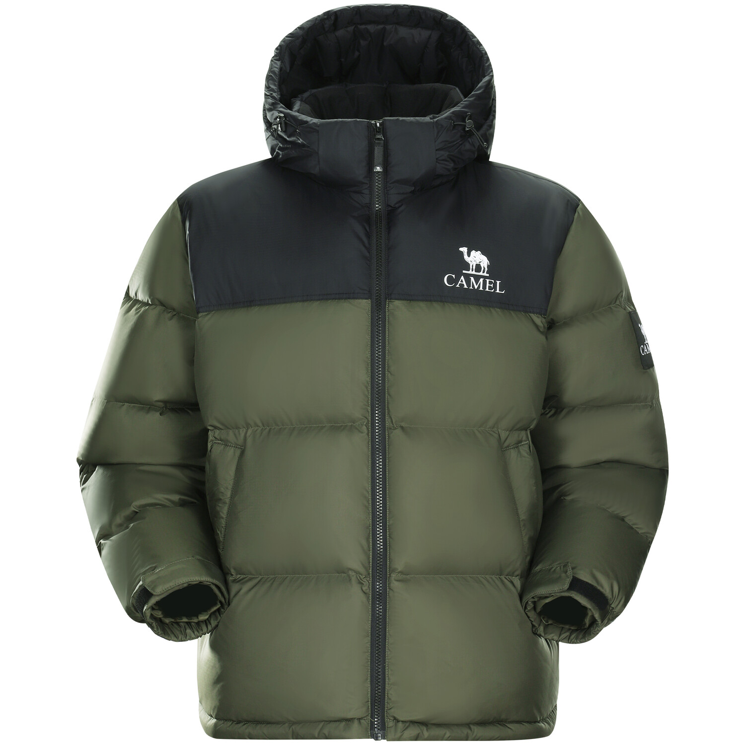 

Теплая флисовая куртка-пуховик унисекс Camel, цвет Phantom Black/Deep Olive