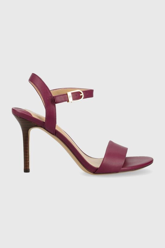 

Кожаные сандалии Gwen Lauren Ralph Lauren, фиолетовый