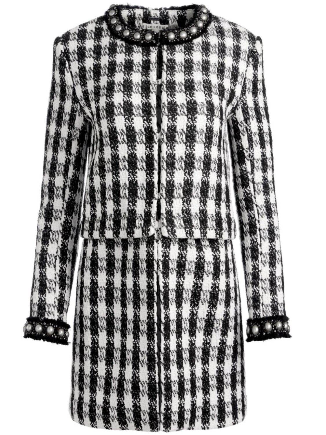 

alice + olivia куртка Deon со съемной вставкой, черный