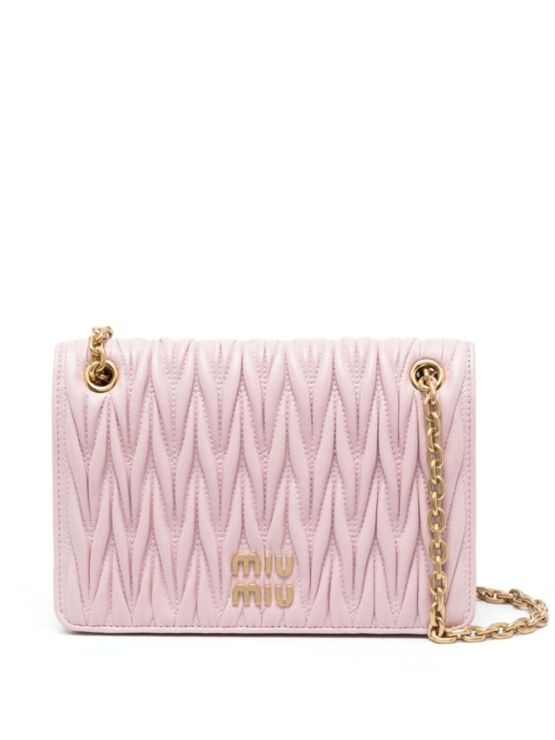 

Стеганая сумка Miu Miu через плечо, розовый
