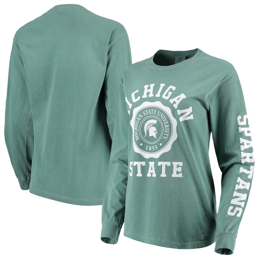 

Футболка с длинным рукавом Summit Sportswear Michigan State Spartans, зеленый