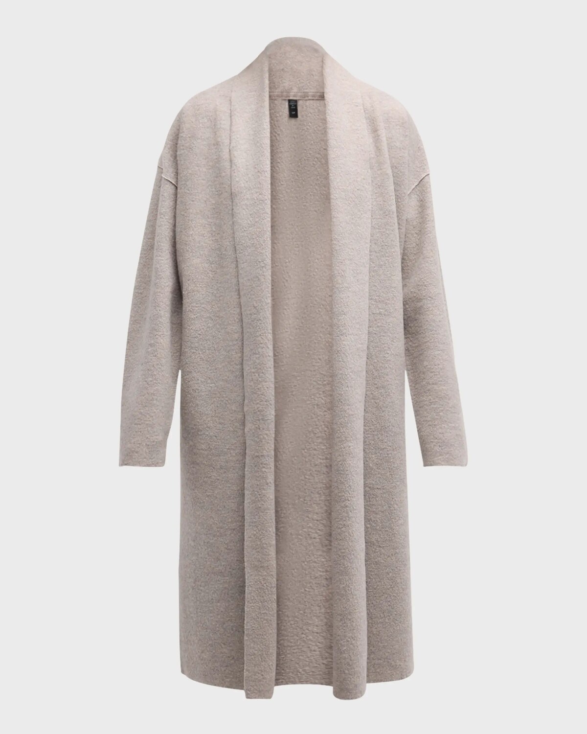 

Легкое пальто из вареной шерсти с открытым передом Eileen Fisher, цвет Dove