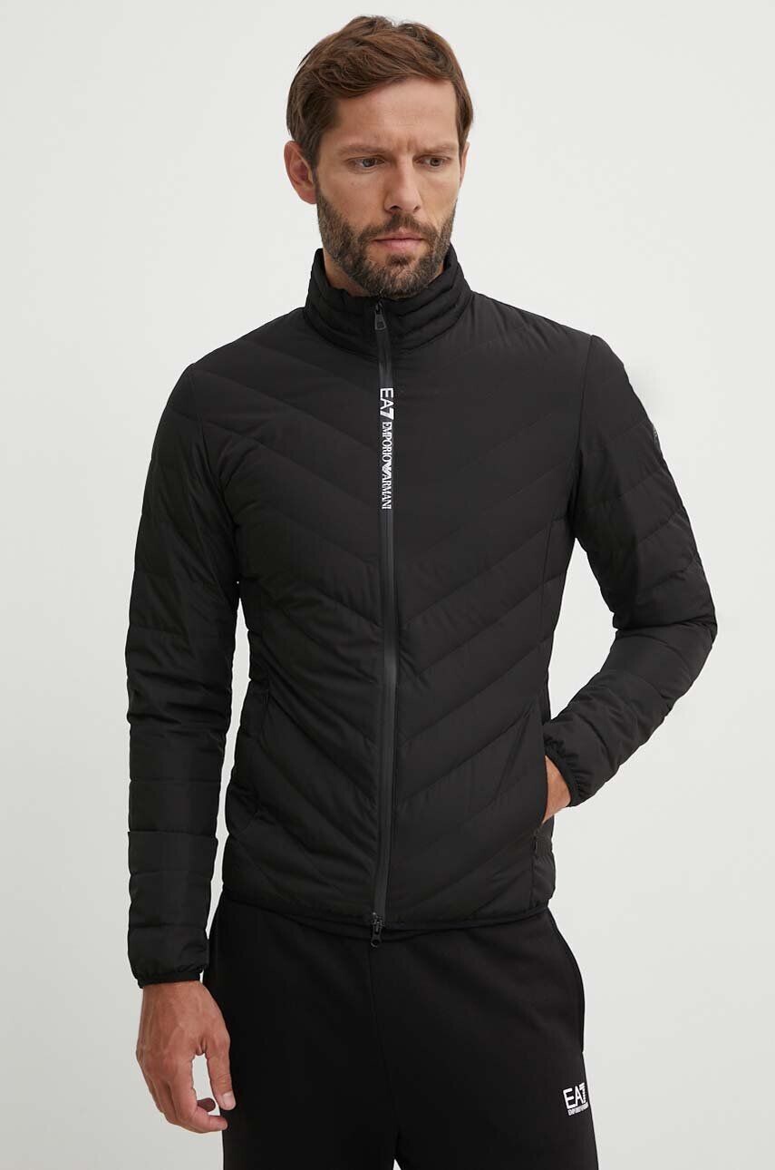 

Пуховик EA7 Emporio Armani, черный