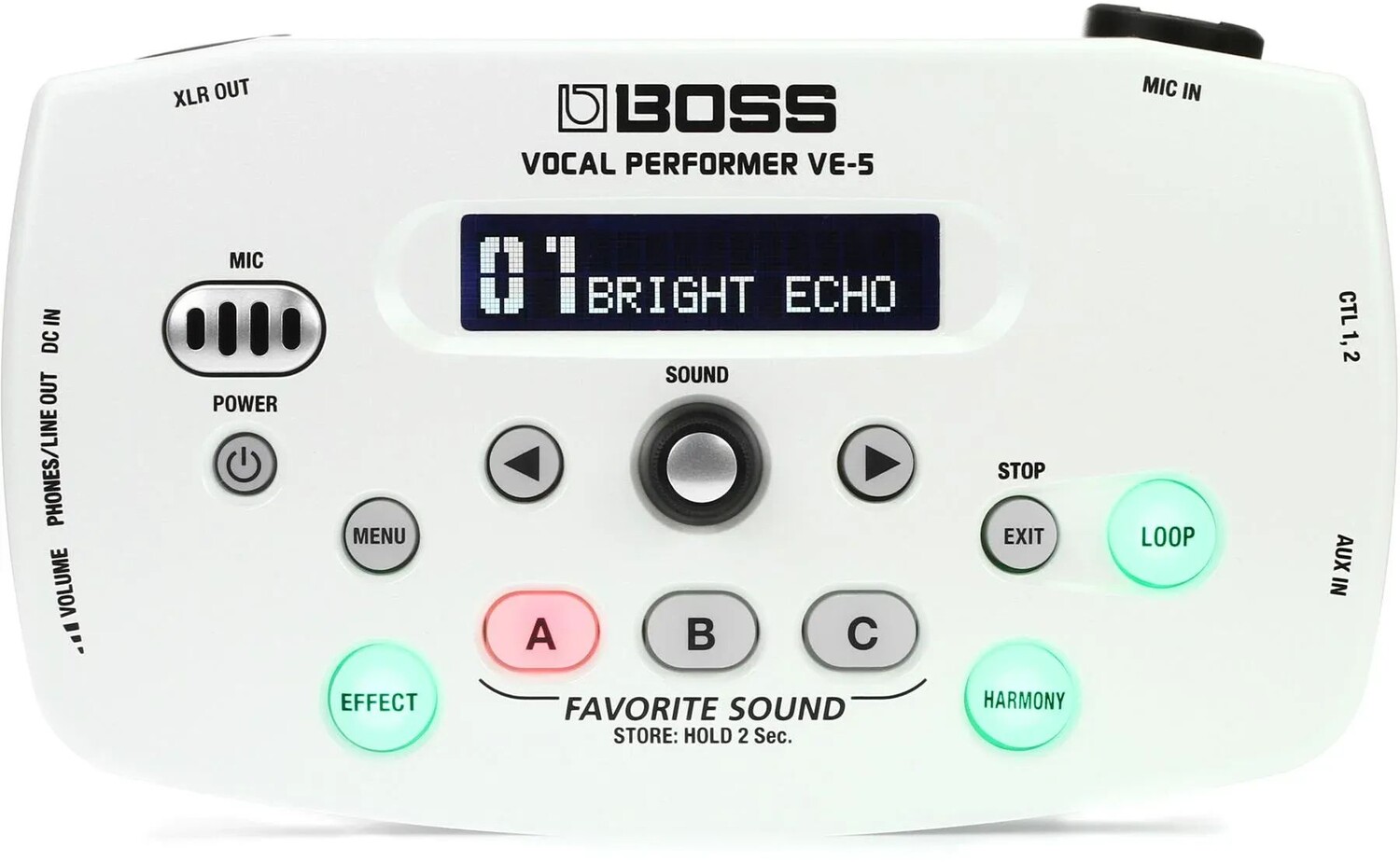 

Вокальный исполнитель Boss VE-5 - белый
